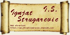Ignjat Strugarević vizit kartica